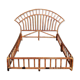 Vintage rattan bed 190x140cm