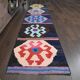 Tapis couloir kilim Oushak à tissage plat 58x268 cm