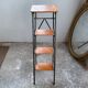 Metal and wood workshop ladder 4 steps