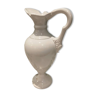 Carved white ceramic bowl