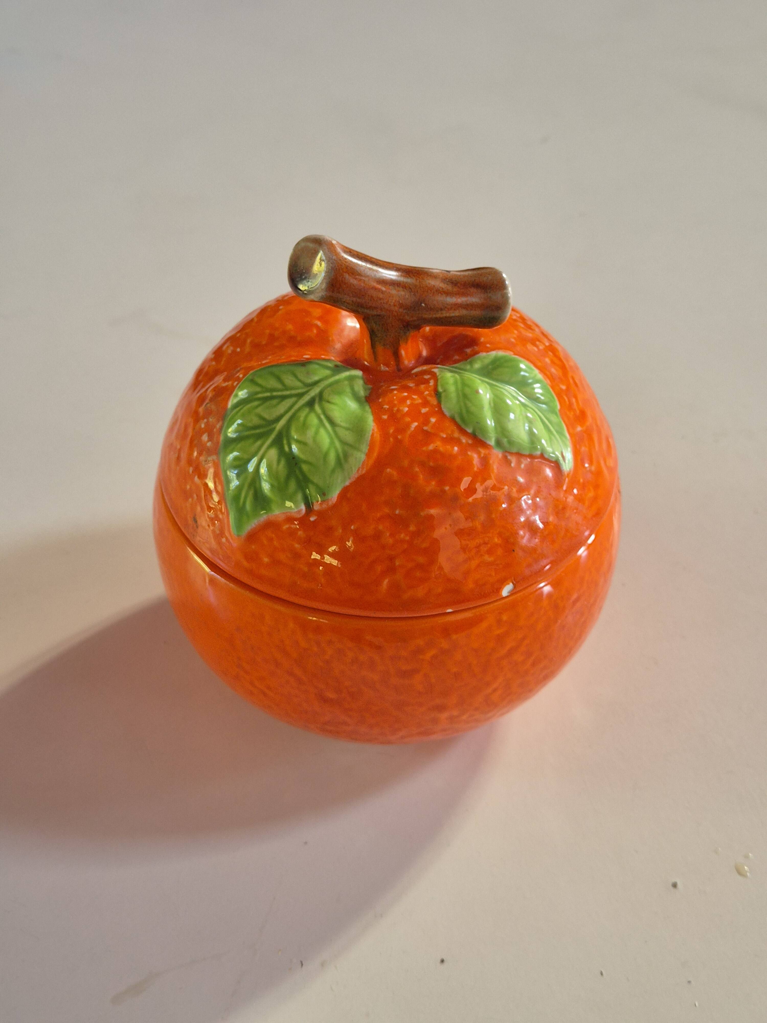 retro vintage orange slip box