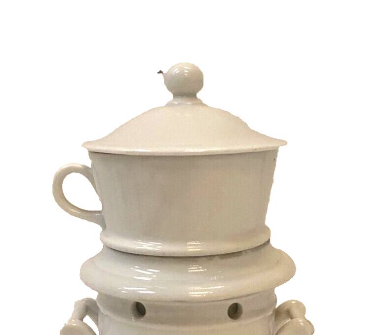 20th century white porcelain teapot