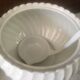 Soup maker and her white Ironstone Snowhite Regenoy
