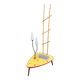 Table basse mosaïque céramique avec jardinière et luminaire 2 bras années 60