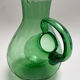 Large green glass cooling jug