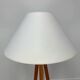 Lampadaire tripode bois, années 80