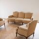 Regency style living room set: 3-seater sofa and 2 armchairs.