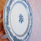 English earthenware plate decorated with flowers