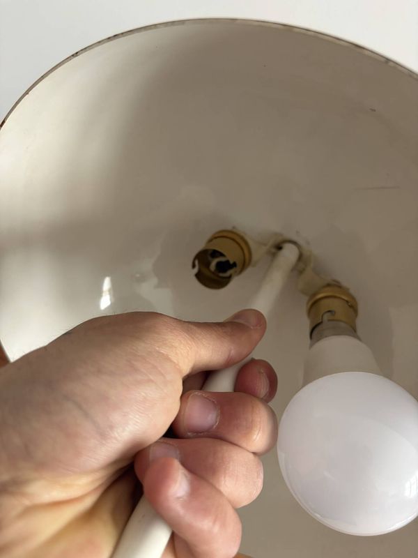 Lampe champignon Space age année 60/70 pied tulipe