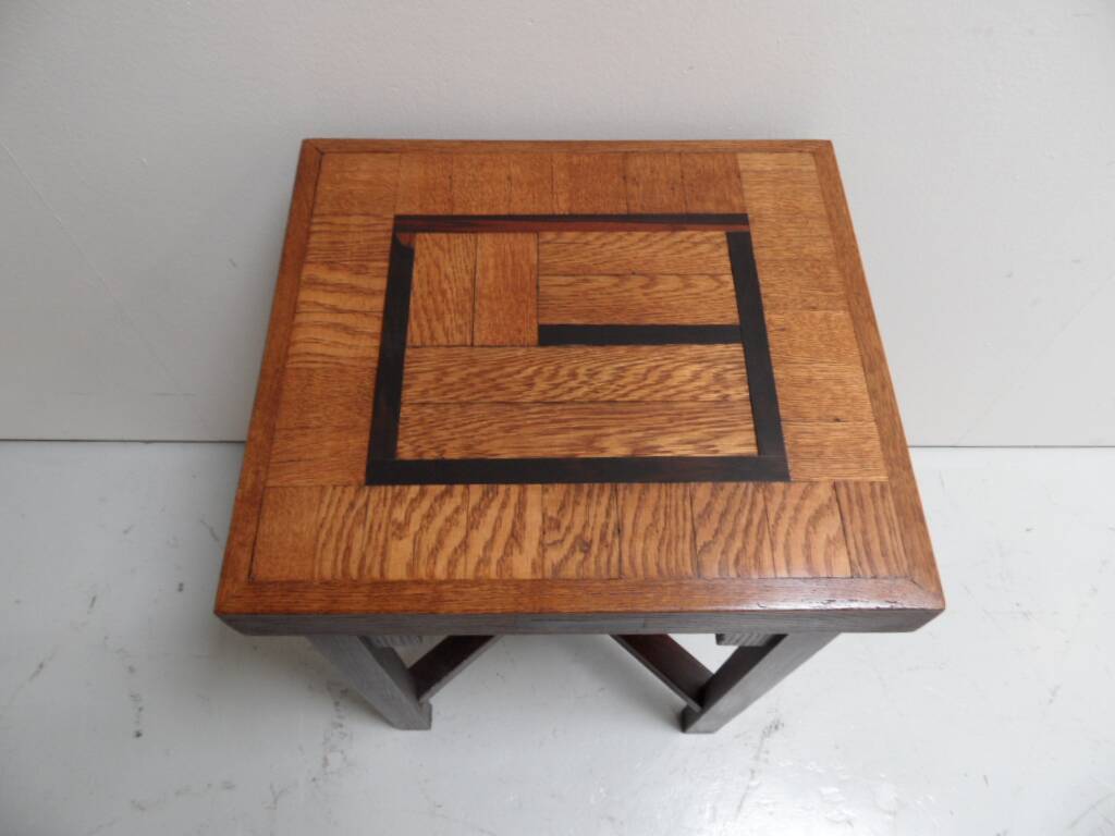 Table basse en chêne Art Déco École d'Amsterdam