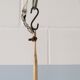 Danish teak hanging lamp three-flamed