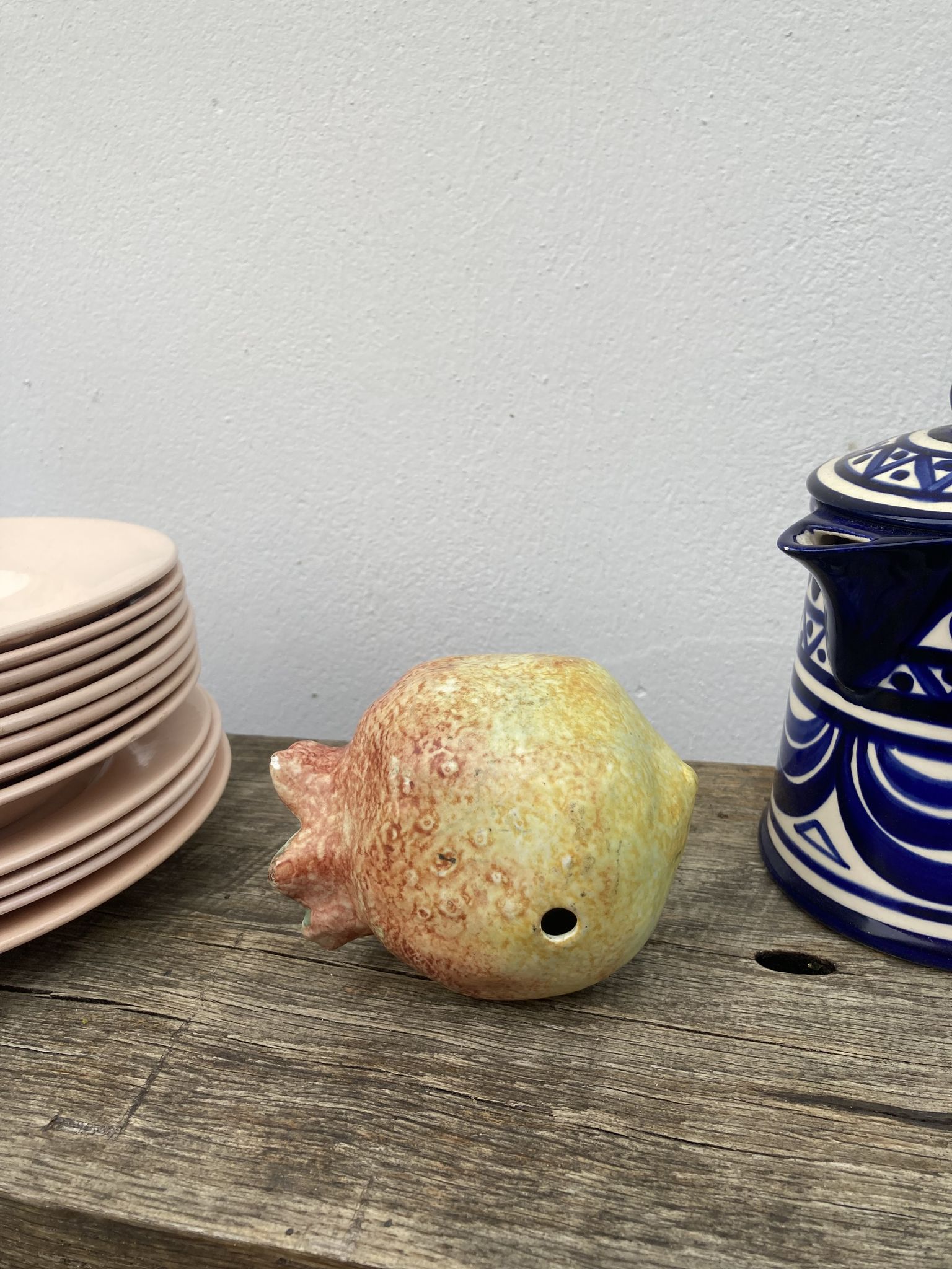 Vintage ceramic faux fruits / vintage centerpieces from the 1990s