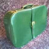 Leather suitcase