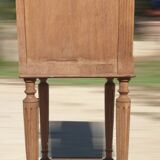 Natural wood bedside table