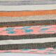 7x9 Mid Century Modern Handmade Striped Vintage Kilim Rug, 184x271Cm