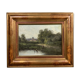 Barbizon School circa 1900 by Henry Rollet active 1881-1916): oil on canvas signed