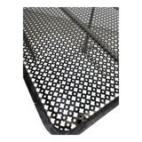 Trolley in perforated sheet metal