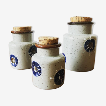 Trio of storage jars