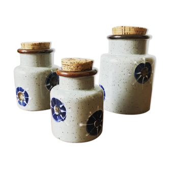 Trio of storage jars