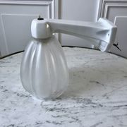 Art Deco wall lamp in molded glass and porcelain 30s