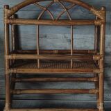 Vintage rattan shelf
