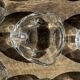 Set of 14 triangular glass ashtrays D13