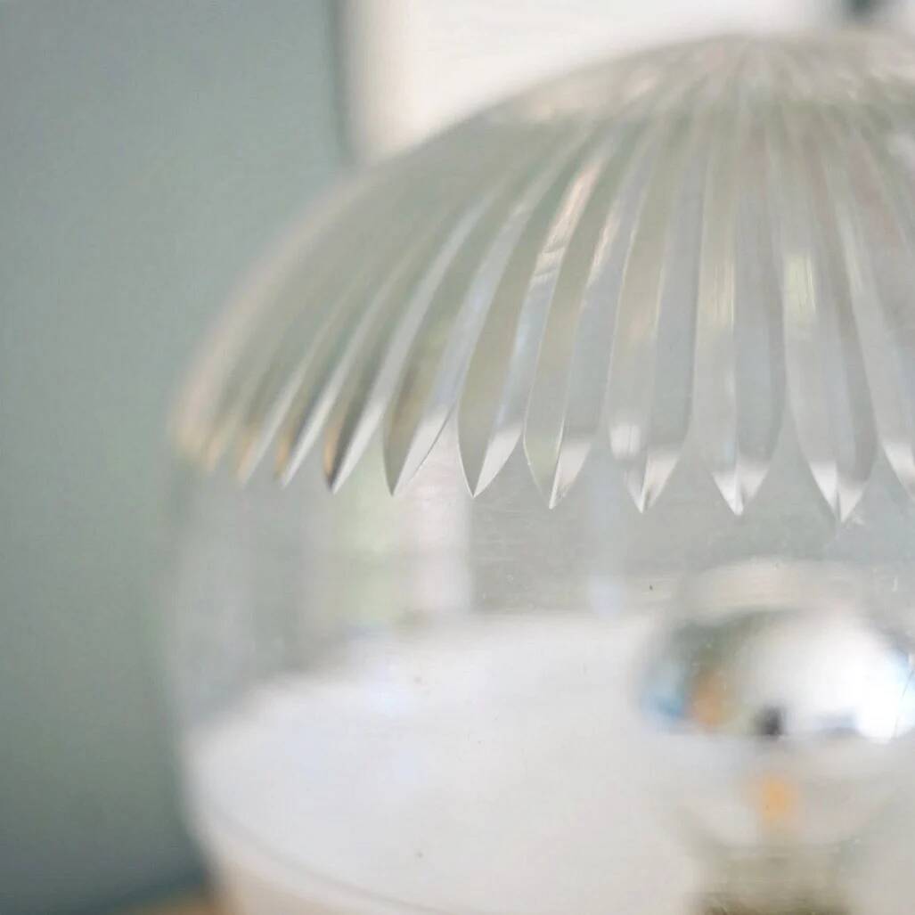 Lampe à poser verre bicolore
