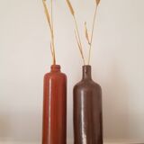 Set of 2 stoneware bottles