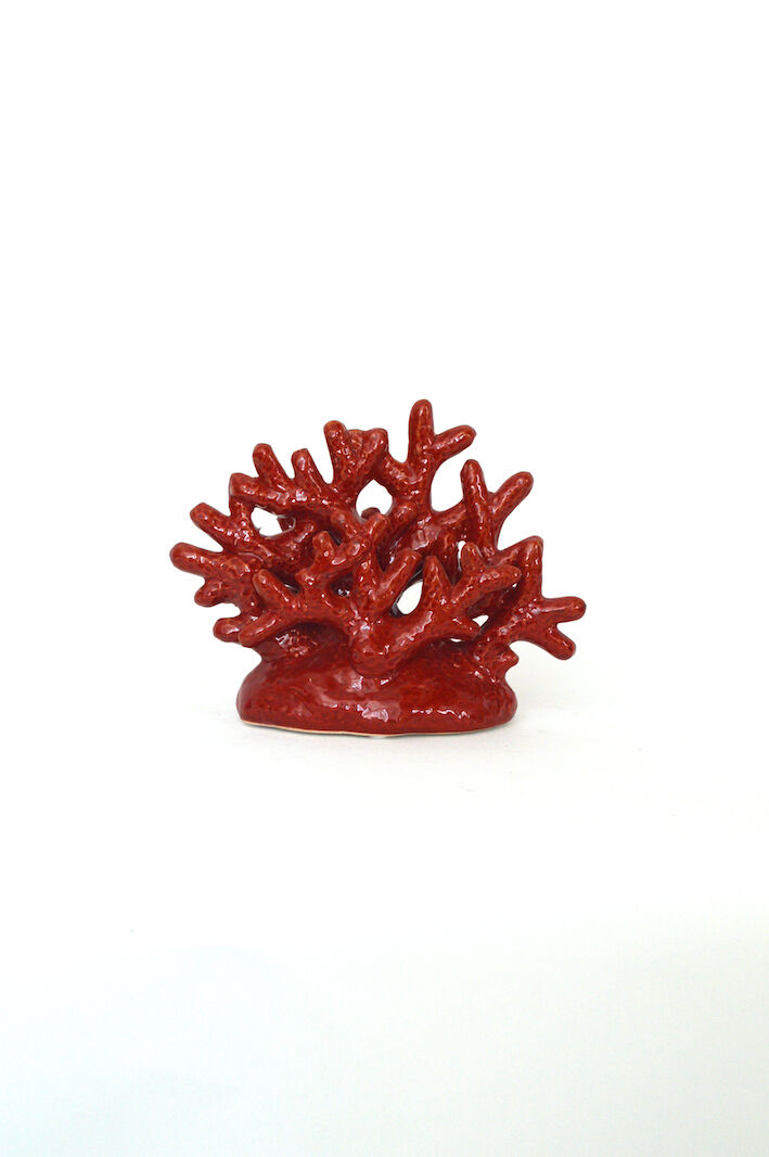 Red ceramic coral