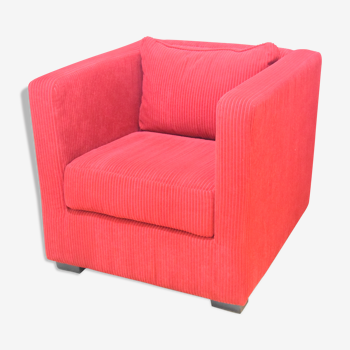 Cube-shaped club chair - Vintage - 80s - Design - Modernist-Minimalist