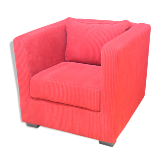 Cube-shaped club chair - Vintage - 80s - Design - Modernist-Minimalist