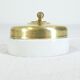 3 Old Porcelain switches and vintage industrial brass