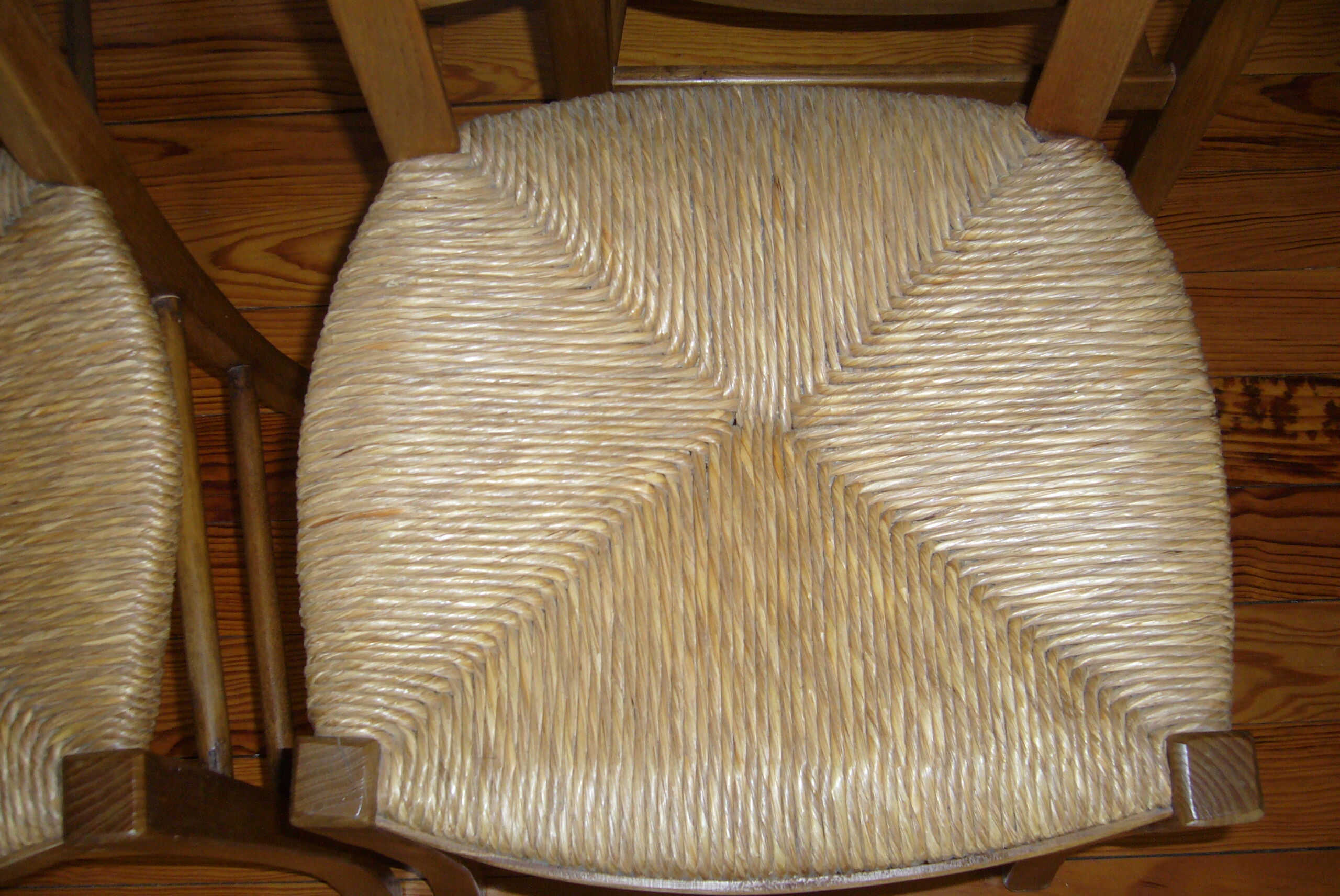 Lot of 5 Provencal chairs mulched
