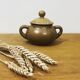 Stoneware sugar bowl