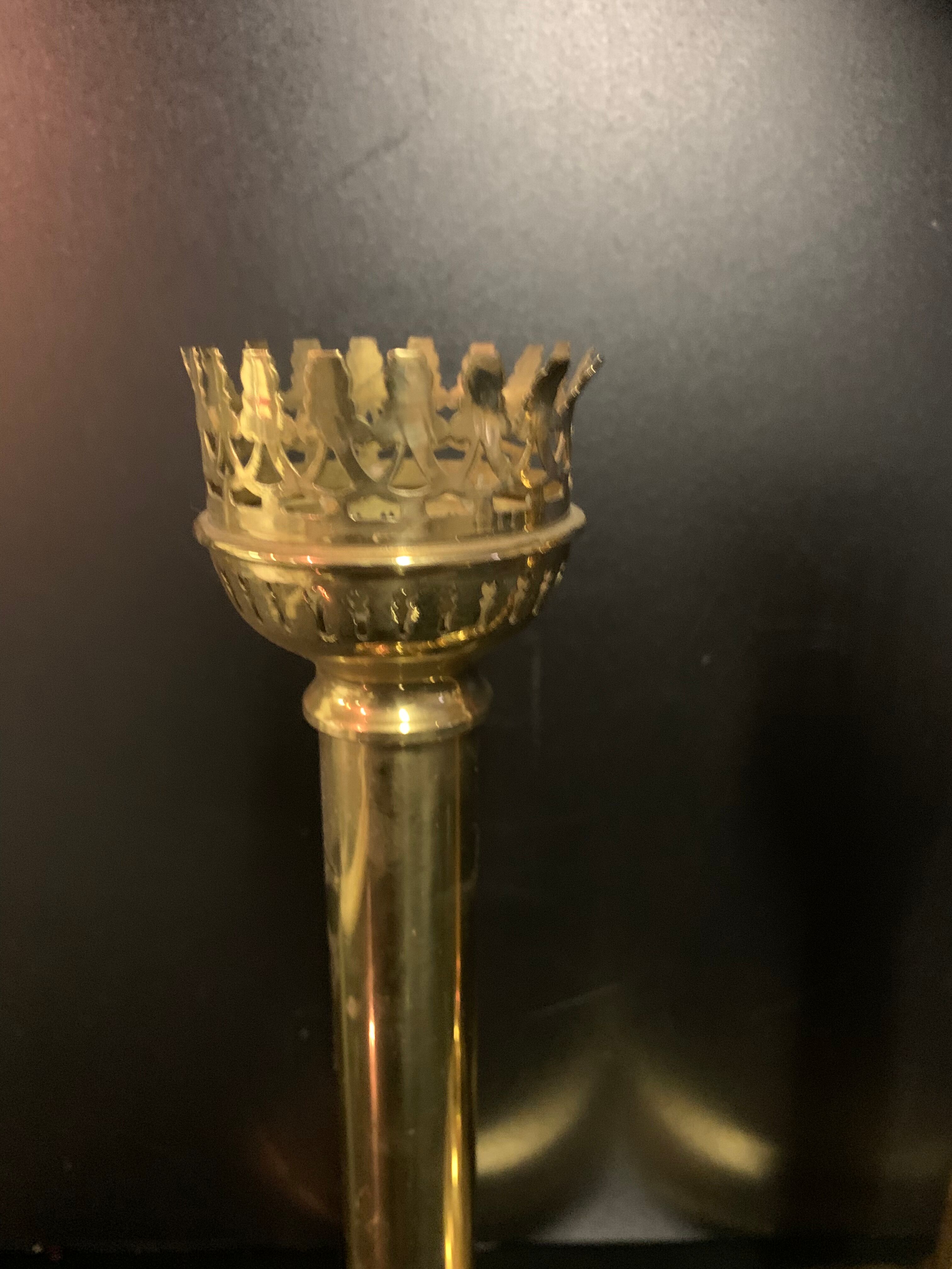Pair of vintage candle holders