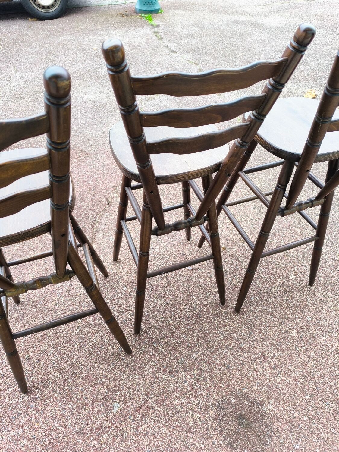 Set of 3 bistro bar stools