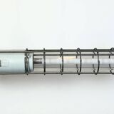 Grey Industrial Hanging Tube Light from Elektrosvit, 1980s