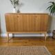 Meuble audio vintage en bois : buffet/meuble de rangement