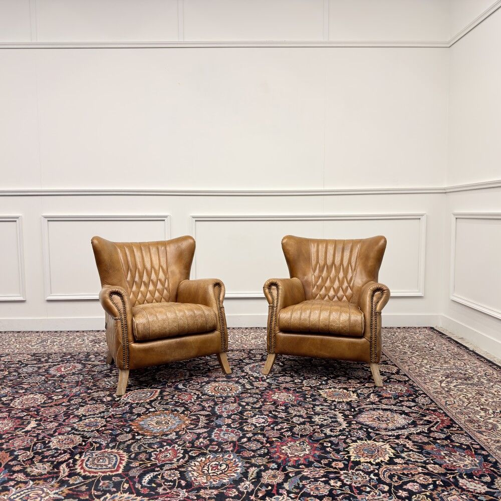 Set Aviator Armchair Sheep Leather