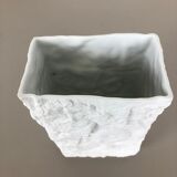 1970s OP Art biscuit porcelain german vase made by  AK Kaiser, Germany