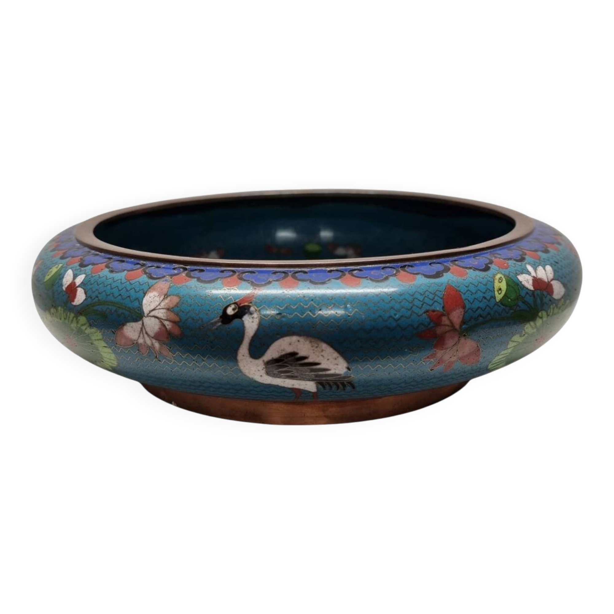 Unique cloisonné bowl from the early 20th century