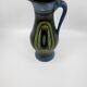 Jean de Lespinasse vase in blue ceramic, Côte d'Azur, France, 1950.