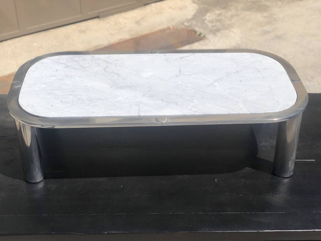Italian design marble coffee table 1970