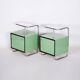 Bauhaus Side Tables in Chrome and Glass by Vichr a Spol., Czech, 1930s, Set of 2