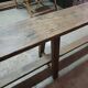 Antique wooden bench from a Catholic school, circa 1900. Beautifully crafted.