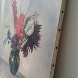 Bouquet glaïeuls and dahlias