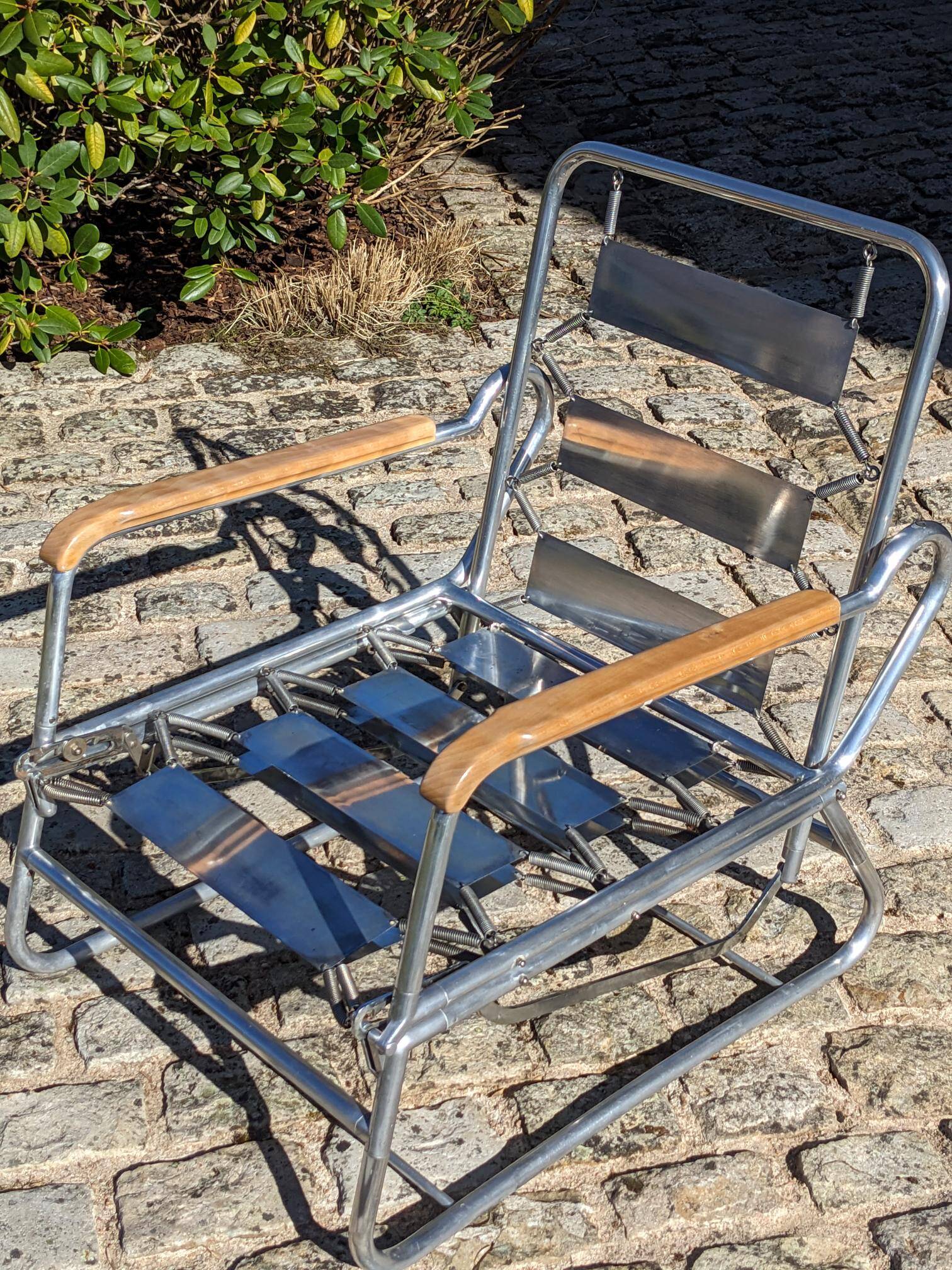 Modernist armchair by F. CARUELLE