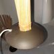 Paire de lampes  en rotin.