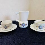 Duo of coffee cups in porcelain