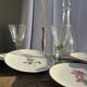 Set of 5 dessert plates with flower patterns Germany Bavaria D19